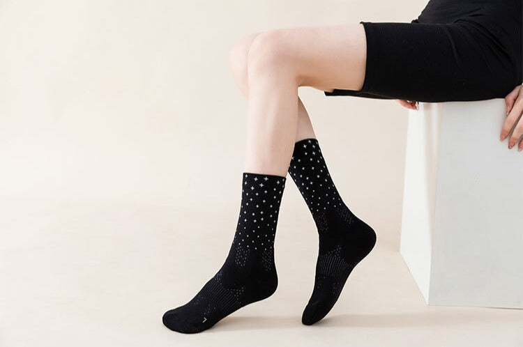 Bas mi mollet anti-odeur et réfléchissant. Mid calf socks, anti odour and reflective. 